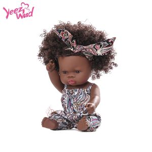 Poupée Reborn Noire Cheveux <span class=keywords><strong>Afro</strong></span> 35 cm 14 pouces Poupée Bébé Nouveau-né Entièrement en Silicone Jouets pour Bébés Poupées Noires <span class=keywords><strong>Afro</strong></span>-américaines - Product Image 3