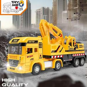 Ensemble de jouets de camion de construction HTL, véhicule d'ingénierie à friction avec lumière et musique, portes ouvrantes, cadeau éducatif pour garçons - Product Image 2