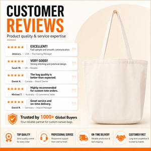 Borsa Tote in Tela Personalizzata Stampata - Borsa Estetica in Tela Personalizzata per Donne, Stampa con MOQ Basso (1 Pezzo) per Merchandising e Regali - Product Image 4