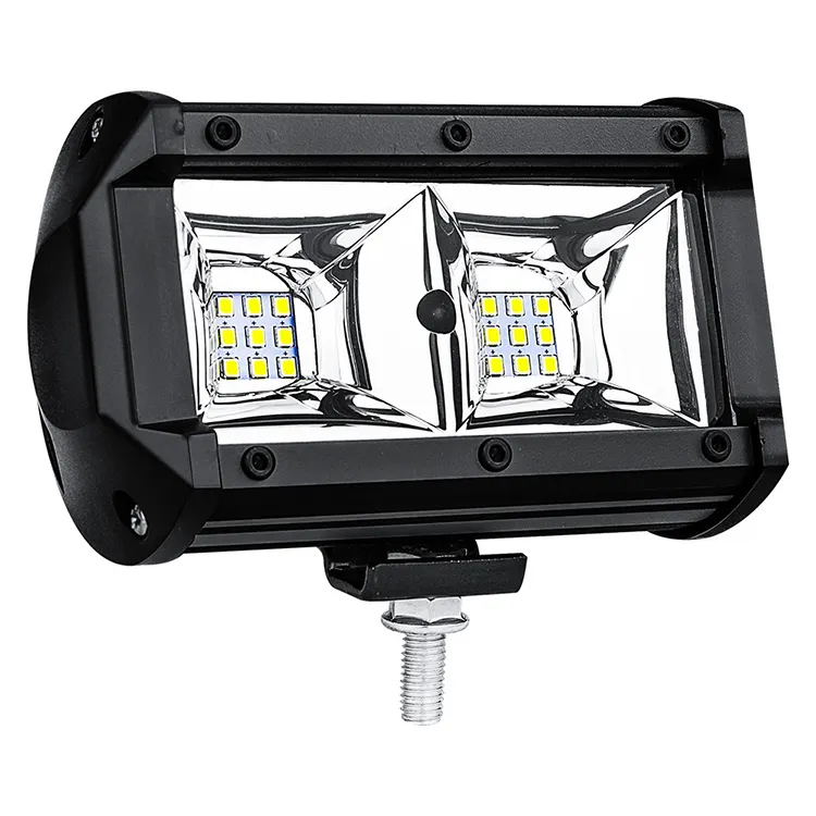 Luz LED de trabajo para coche superbrillante, luz antiniebla delantera, 5 pulgadas, 18LED, 54W, vehículo todoterreno, 4x4WD, luz de inundación LED auxiliar para motocicleta