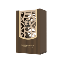 Emballage de boîte cadeau de parfum en papier de carton rigide vide de luxe personnalisé avec flacon compte-gouttes en verre d'huile de parfum de 30ml 50ml