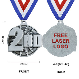 Prix de la compétition sportive scolaire 3D Souvenir personnalisé de haute qualité <span class=keywords><strong>1</strong></span>ère 2ème 3ème médaille - Product Image 3