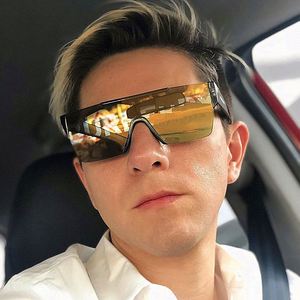 Nouveautés 2020 : Lunettes de soleil carrées oversize à monture plate, personnalisables avec logo, pour femmes et hommes, protection UV400, idéales pour la conduite. - Product Image 3