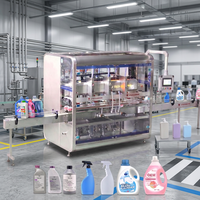 Machine de remplissage linéaire à piston servo pour crèmes, pommades, gels, pâtes visqueuses, bouteilles, pots, désinfectants liquides et détergents en plastique