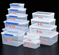 Customized household kitchen PP food storage container, easy to open lid, suitable for use in refrigerators and microwaves