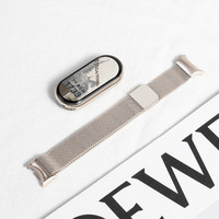 Strap Magnet Milanese Loop untuk Xiaomi Smart Band 11 10 9 8 NFC, Tali Mesh Stainless Steel Tipis, Grosir