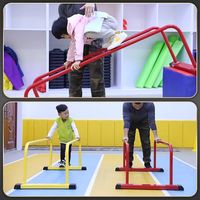Barres parallèles personnalisables pour la remise en forme, hauteur 50 cm, pour usage en maternelle, barres de pompes en fer, structure d'escalade pour enfants