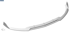 W205 Clase C <span class=keywords><strong>B</strong></span> estilo fibra de carbono coche labio delantero para Mercedes Benz W205 C63 AMG sedán 4-puerta 2015-2018 - Product Image 2