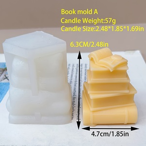 Stampo per libri stagione di laurea, librerie, stampi in Silicone artistico, candele per colata di stampo, gesso, resina, torte - Product Image 3