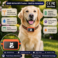 Usine OEM G68P étanche chien chat GPS Tracker 4G avec collier APP gratuit pour animaux de compagnie en temps réel suivi activité surveillance
