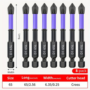 Guest Quality Impact Screwdriver Bit 25mm 1 Inch Ph2 1/4 Hex Shank Black Oxide S2 Steel - Product Image 4