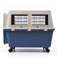 Cage de transport mobile pour animaux de compagnie, légère, à roulettes, avec poignée supérieure, pour chiens et chats, idéale pour les voyages en avion - Vente en gros