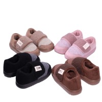 Chaussons d'intérieur en polaire pour femmes, été automne, dessus en polyester, doublure en peluche, semelle EVA antidérapante, doux, vente en gros OEM