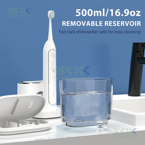 Brosse à dents électrique avec irrigateur buccal 2 en 1, moteur à lévitation magnétique 40000 tr/min, modèle rechargeable, soins dentaires - Product Image 2