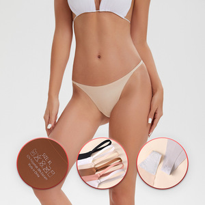 Tanga de Tiras Finas Estilo Europeo Americano, Ropa Interior Transpirable de Talle Bajo, Tanga de Seda Helada Tipo T para Uso Diario, Nuevo Estilo de Verano - Product Image 2