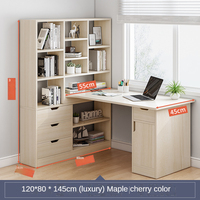 Bureau d'ordinateur simple et économique, best-seller, avec étagère, bureau d'étude pour étudiants