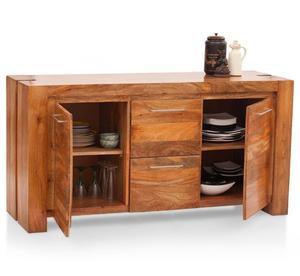Meuble de vaisselle en bois élégant armoire de cuisine moderne en bois avec porte de rangement entrée maison salon meubles restaurant café - Product Image 1