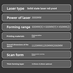 Công nghiệp-lớp SLA ánh sáng-chữa <span class=keywords><strong>3D</strong></span> máy in 355 UV laser độ chính xác cao điện kế hệ thống là nhanh chóng và ổn định - Product Image 4