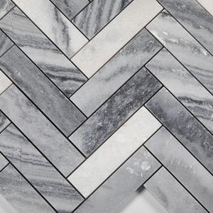 Centurymosaic-mosaico de mármol gris, 1x4 pulgadas, Grigio tosca, espiga, venta al por mayor - Product Image 6