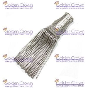 ฝรั่งเศสวงกบเงินแท่งพู่ด้วยขอบทองแท่ง - Product Image 3