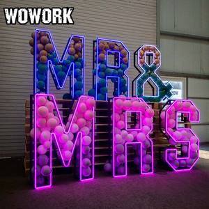 Letrero Luminoso LED RGB de Neón Gigante de 4 Pies para Decoración de Exteriores WOWORK 2026, Letras y Números para Decoración de Fiestas de Graduación y Bodas - Product Image 4