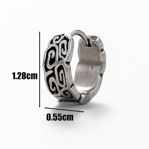 Bulk Groothandel Kleine Zilveren Kleur Oor Piercing Sieraden Waterdichte Aanslag Gratis Oorbellen Voor Mannen Jongens - Product Image 2