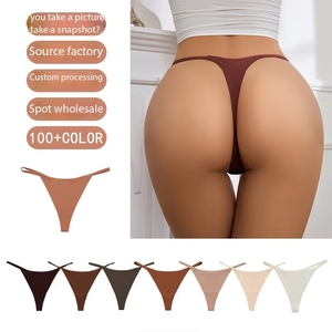 Slip <span class=keywords><strong>Donna</strong></span> all'Ingrosso con Elastico Sottile, Logo Solido, Estivi, Leggeri, Traspiranti, per Yoga - Product Image 1