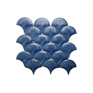 Azulejos <span class=keywords><strong>de</strong></span> Cerámica Mosaico Azul Glaseado en Forma <span class=keywords><strong>de</strong></span> Abanico <span class=keywords><strong>de</strong></span> Primera Calidad <span class=keywords><strong>de</strong></span> Foshan, Escamas <span class=keywords><strong>de</strong></span> Pescado para Revestimiento <span class=keywords><strong>de</strong></span> Paredes, Diseño <span class=keywords><strong>de</strong></span> Cocina, <span class=keywords><strong>Baño</strong></span> y Ducha - Product Image 6