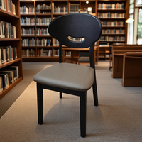 Chaise de salle à manger moderne en bois de caoutchouc pour la maison et l'hôtel et le restaurant