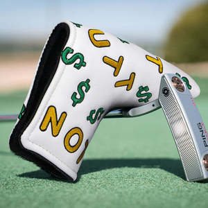 New Design Custom Logo <b>Putter</b> Golf <b>Headcover</b> Pu Leather Embroidery Golf Blade <b>Putter</b> Cover Magnetic - Product Image 1