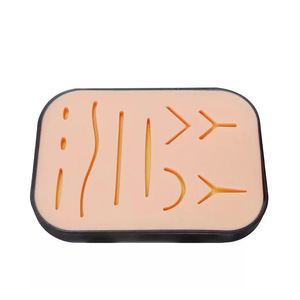 Módulo de práctica de sutura de silicona de tres capas, herida de piel simulada, entrenamiento para estudiantes de medicina, en caja, comercio electrónico transfronterizo. - Product Image 4
