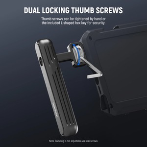<span class=keywords><strong>NEEWER</strong></span> Lot de <span class=keywords><strong>2</strong></span> poignées latérales rotatives pour smartphone, équipement de tournage vidéo, poignées en alliage d'aluminium, fixation cage, vis 1/4'' - Product Image 5