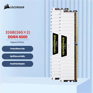 USCorsair <span class=keywords><strong>Vengeance</strong></span> 8G 16G 32G <span class=keywords><strong>DDR4</strong></span> DRAM 4000MHz C18 Kit de mémoire de bureau Noir <span class=keywords><strong>Vengeance</strong></span> Noir/Blanc - Product Image 2