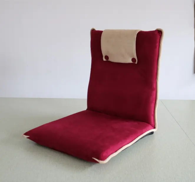 Portátil e confortável, ao ar livre multi-seção ajustável camurça quadrado dobrável cadeira