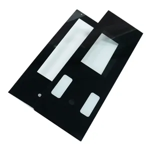 Ultra1-thin 1mm 2mm 3mm Custom silkscreen printing smart door access display tempered glass panel