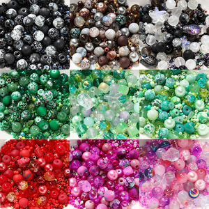 ลูกปัดอะคริลิคทรงต่างๆ สีแดง สำหรับทำเครื่องประดับ DIY งานฝีมือ ลูกปัดแบบหลวม AC2636 - Product Image 5