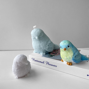 Plume Nestling Aromathérapie Bougie Savon Silicone Moule 3D Oiseau Forme Bougie Silicone Moule - Product Image 2