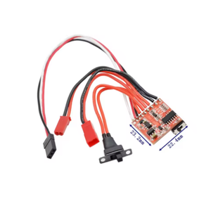 ESC Bidireccional con Freno 10A 20A 30A Conmutable sin Freno para Coche y Barco RC - Product Image 4