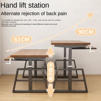 Bureau à domicile moderne de Style contemporain Bureau d'ordinateur en acier et métal Table de sports électroniques en bois Support de clavier pour étudiants Chambre d'étude