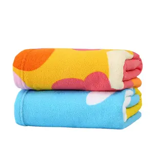 Custom Lively full color customized art design reactive printed beach towel