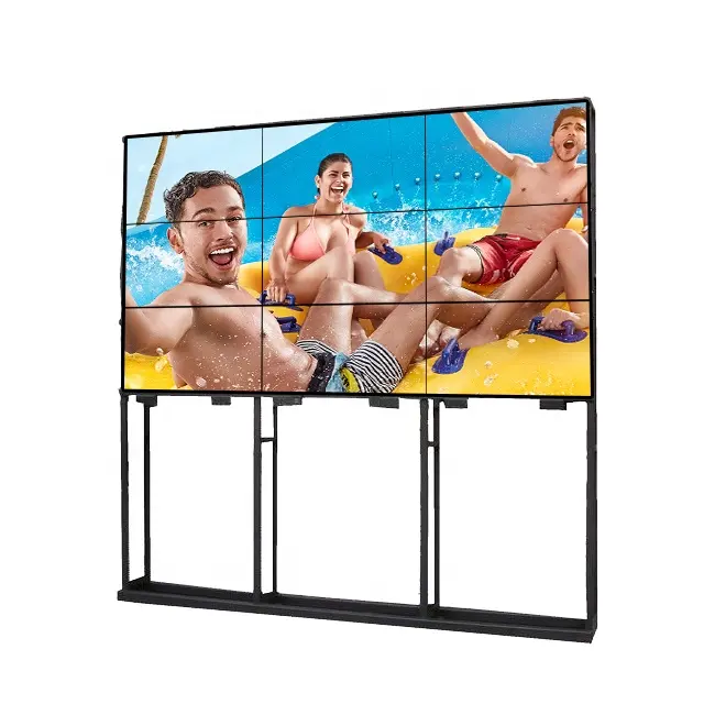 High Brightness 46" 49" 55 inch Indoor 3x3 Narrow Bezel Lcd Video Wall Screen Seamless Lcd Display
