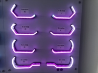 VAHID Nouveau Kit LED DRL 12V Personnalisé pour Innova Gen 2 Feux de Jour 5D Angel Eye Cadre Fin Universel