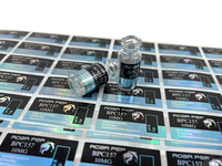 Ventes directes d'usine personnalisées Rectangle étanche Laser hologramme 2ml 5ml flacon Sicker hologramme étiquettes impression numérique