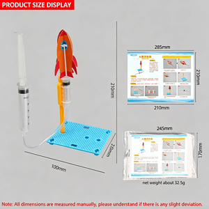 Lanzador de Cohetes Manual DIY, Juguete Educativo con Materiales de Dinámica Física para Estudiantes de <span class=keywords><strong>Primaria</strong></span> <span class=keywords><strong>y</strong></span> <span class=keywords><strong>Secundaria</strong></span> - Product Image 3