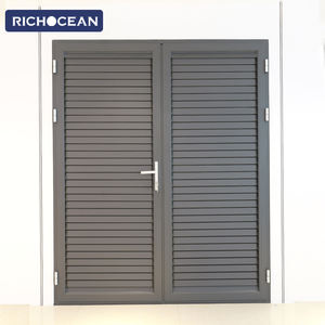 RICHOCEAN - Stores en aluminium modernes résistants aux chocs, portes à persiennes extérieures, volets réglables et ventilés - Product Image 4