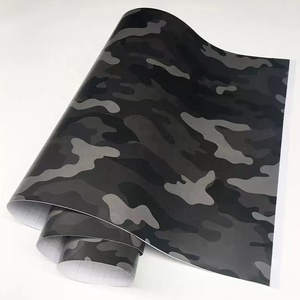 Película de PVC de <span class=keywords><strong>Camuflaje</strong></span> Negra, Roja y Blanca de 30 x 1.52 m, <span class=keywords><strong>Vinilo</strong></span> para Envolver Automóviles, Protección de Privacidad, Sin Burbujas, Adhesivo para Motocicletas y Automóviles - Product Image 2