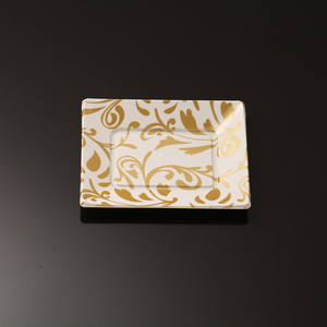XUELI Party Catering Recubierto Durable Snack Fruit Bandejas Vajilla desechable Colorido Impreso Rectangular Platos <span class=keywords><strong>de</strong></span> plástico - Product Image 5