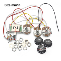 Faisceau de câblage ST pré-câblé/Interrupteur 5 voies/Prise 2T1V 500K-24-18MM+473J pour remplacement de guitare électrique
