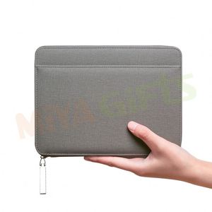 Carpeta de cuero vegana con cremallera para diario, carpeta con <span class=keywords><strong>6</strong></span> anillas, planificador mensual, cubierta de impresión, agenda, portafolio, color negro, <span class=keywords><strong>A5</strong></span> - Product Image 1