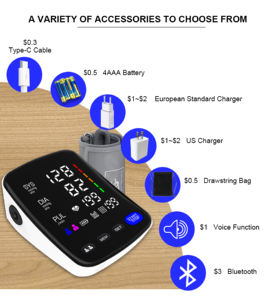 Appareil microcontrôleurs de pression artérielle automatique, appareil électronique, certifié CE, mm, moniteur BP du bras supérieur, numérique, intelligente - Product Image 4